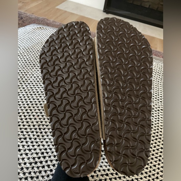 Birkenstock Arizona Sandals Suede Taupe Mens Size 14 / 47 - Picture 7 of 10